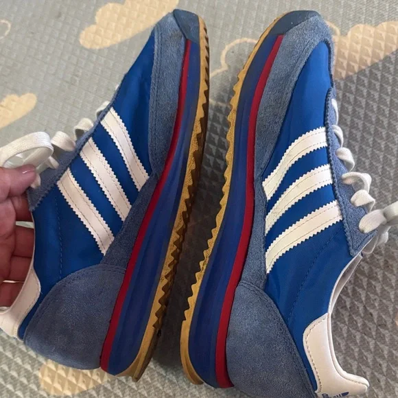 adidas SL ‘72 Royal Blue and White Classic Trainers - Picture 6 of 7